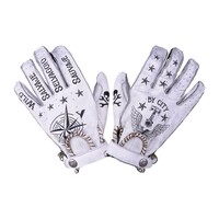 Zweite-Haut-Handschuhe | Weißes Tattoo | Wählen Sie Größe