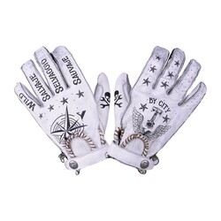 Zweite-Haut-Handschuhe | Weißes Tattoo | Wählen Sie Größe