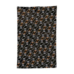 Rohrförmig 3 | Schwarz / Orange