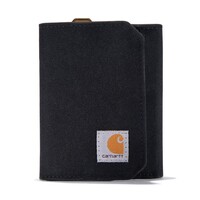 Nylon Duck Trifold Portemonnaie Schwarz