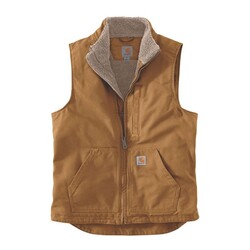 Gilet À Col Montant Doublé Sherpa | Marron