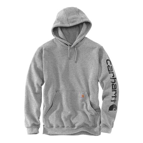 Carhartt Kapuzenpullover Mit Logo Am Ärmel | Grau/Schwarz | Wählen Sie Größe