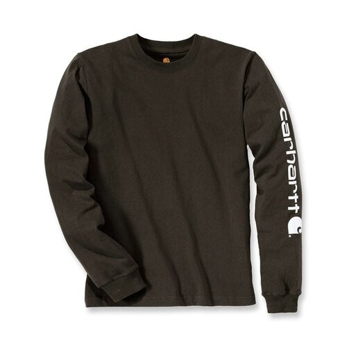 Carhartt Ärmel-Logo-Longsleeves | Torf | Wählen Sie Größe