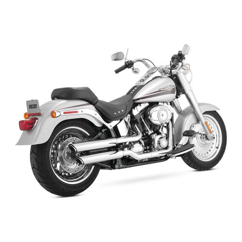 Vance & Hines Silencieux PCX À Enfiler Twin Slash De 3 Pouces | Softail : 07-17 FLSTF Fat Boy ; 10-17 FLFSTFB Fat Boy Lo