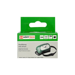 Head lamp with sensor + rechargeable