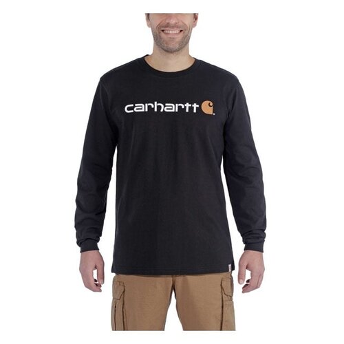Carhartt T-Shirt Met Lange Mouwen Core-Logo | Zwart Kies Maat