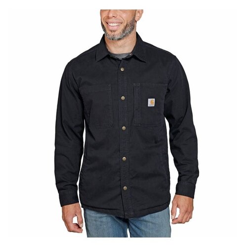 Carhartt Chemise En Denim Doublée De Polaire | Jac Noir | Choisissez La Taille