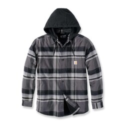 Flannel Sherpa-Lined Shirt | Black | Choose Size