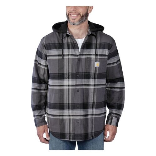 Carhartt Flanel Overhemd Met Sherpavoering | Zwart | Kies Maat