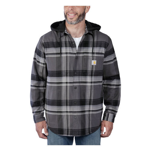 Carhartt Flanel Overhemd Met Sherpavoering | Zwart | Kies Maat