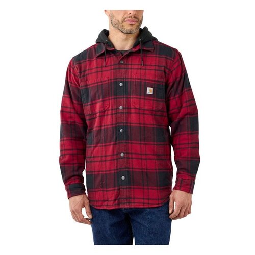 Carhartt Flanell-Kapuzenshirt | Ochsenblut | Wählen Sie Größe