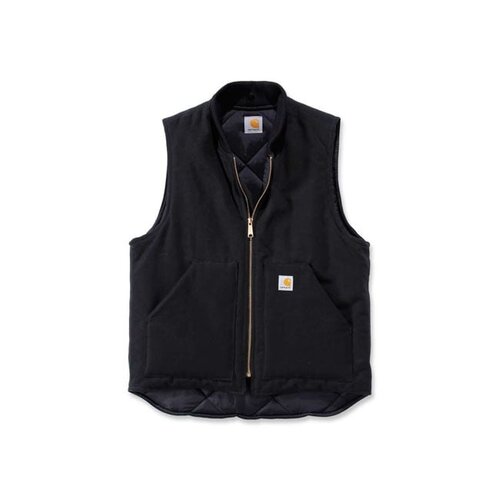Carhartt Gilet De Canard Doublé De Courtepointe Arctique | Noir | Choisissez La Taille