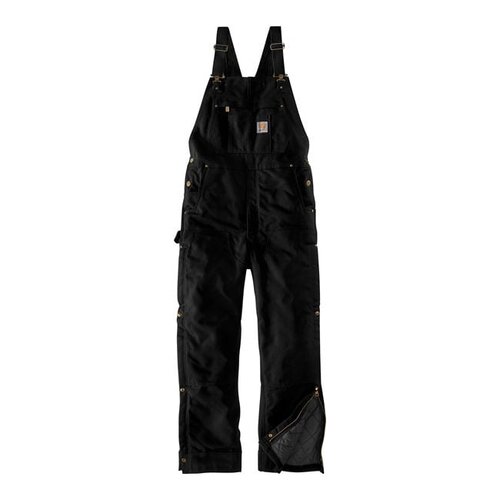 Carhartt Duck Insulated Bib Overall | Black | Choose Size