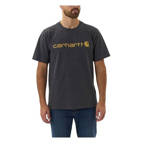 Carhartt T-Shirt Met Kernlogo S/S | Koolstofheide | Kies Maat