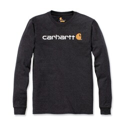 Core Logo Ls Shirt | Carbon Heather