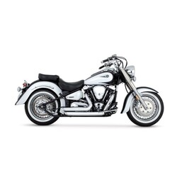Shortshots Gestaffelt 2-2 Auspuff | Yamaha 99-10 Roadstar 1600, XV1600 Wildstar; 04-06 Roadstar 1700, XV1700 Wildstar