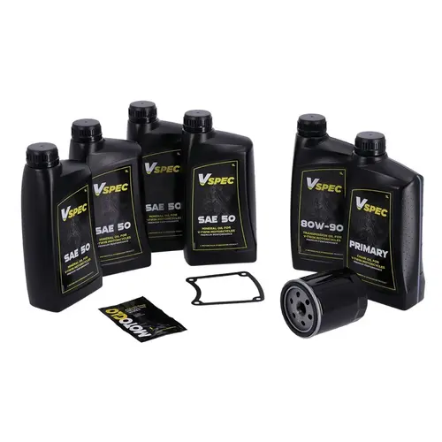 MCS Vspec Oil Change Kit for Harley FXR Touring FXRD 1986 | Evolution (EVO)