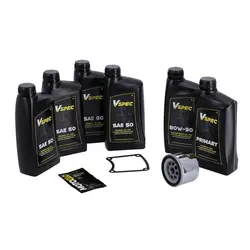 Großes Ölservice-Set | Mineralöl SAE50 | FXR-Modelle 85-86 (JETZT) | Chrom- oder Schwarzfilter