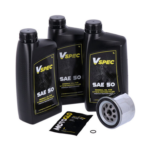 Vspec Kit d'huile Vspec pour Sportster XL 1980–1984 Ironhead Sportster – 1000 cm³