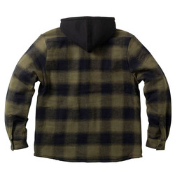 Veste Flanelle WCC Hell Bent Olive/Noir avec Doublure Sherpa
