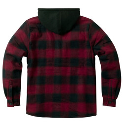 Veste Flanelle WCC Hell Bent Rouge/Noir avec Doublure Sherpa