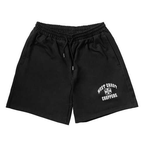 West Coast Choppers WCC Iron Oversized Short Zwart - Zware Fleece met Zakken