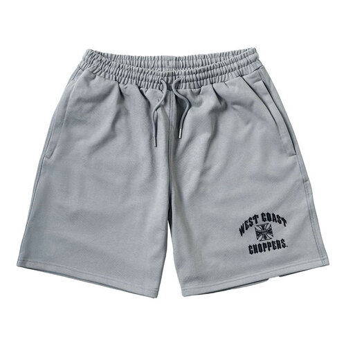 West Coast Choppers WCC Iron Oversized Schwergewicht Shorts Grau mit Taschen