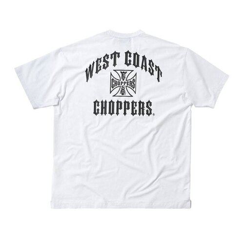 West Coast Choppers T-Shirt Oversized WCC Iron Blanc - Coupe Boxy, Mélange de Coton Doux
