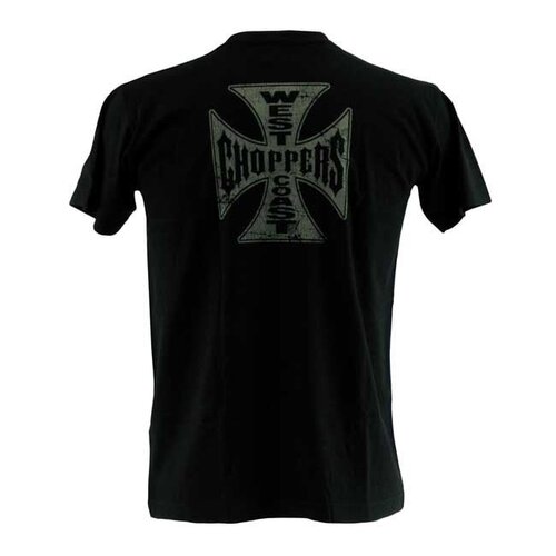 West Coast Choppers WCC Loud Pipes Vintage T-Shirt Schwarz