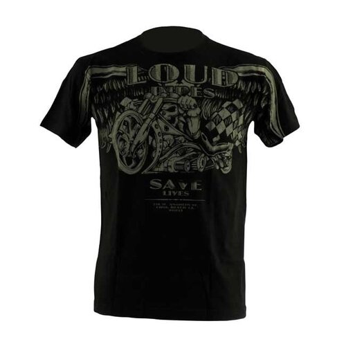 West Coast Choppers WCC Loud Pipes Vintage T-Shirt Schwarz