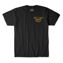 WCC Motorcycle T-Shirt Black/Yellow - 100% Premium Cotton, Comfortable Fit and Iconic Logo