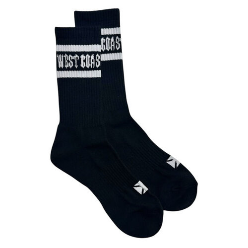 West Coast Choppers WCC OG Crew Socken Schwarz mit Logo Design