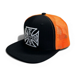 WCC OG Flatbill Cap Noir/Orange