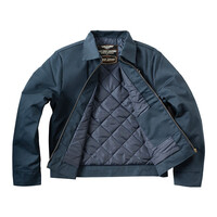 WCC OG Lined Workjacket Navy - Classic Loose Fit, Durable Brass Zipper, Perfect for Chilly Days