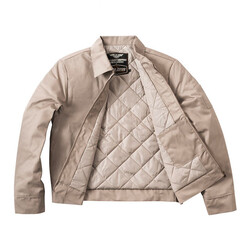 WCC OG Lined Workjacket Sand - Classic Loose Fit, Durable Brass Zipper, Perfect for Chilly Days