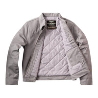 WCC OG Lined Workjacket Silver Gray - Classic Loose Fit, Durable Brass Zipper, Perfect for Chilly Days
