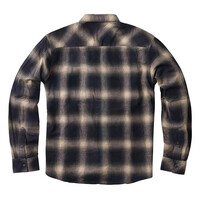 WCC Outlaw Flannel Shirt Olijf/Beige - Katoen/Viscose Mix, Regular Fit