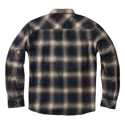 WCC Outlaw Flannel Shirt Olive/Beige - Cotton/Viscose Blend, Regular Fit