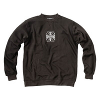 WCC Parts Sweatshirt Zwart - Zware Katoen-Polyester Mix met OG Cross Logo