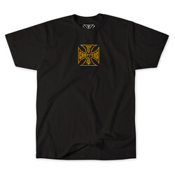 WCC Parts T-Shirt Schwarz/Gelb - 100% Baumwolle, Komfortschnitt