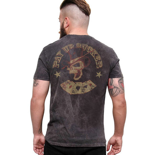 West Coast Choppers T-Shirt WCC Pay Up Sucker Vintage Black - Coupe Regular Coton