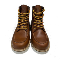 WCC Rigid Boots Cognac - 100% Leather Upper, Natural Rubber Sole