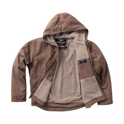 WCC Sherpa Gevoerde Werkjas Frontier Brown - Zware Canvas met Geïsoleerde Kap