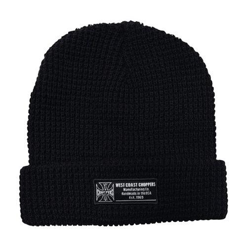 West Coast Choppers WCC Waffle Cuff Beanie met Uniek Ontwerp