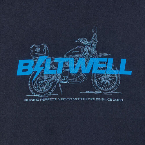 Biltwell ADVXL Langarm T-Shirt Schwarz - 100% Vorbehandelte Baumwolle, Robuste Regular Fit