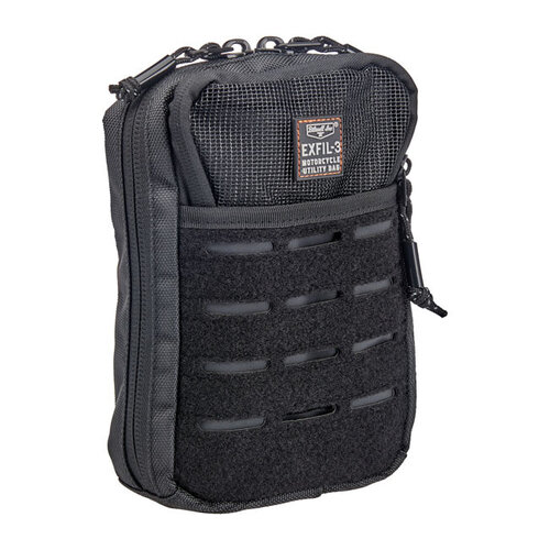 Biltwell Exfil-3 Tas Zwart - Gen 2 Versie met Meerdere Ingangspunten en Fleece-Voering