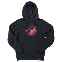 Fast Cat Hoodie Zwart - Standaard-Fit Medium-Gewicht Pullover, 80/20 Katoen/Polyester Mix Fleece