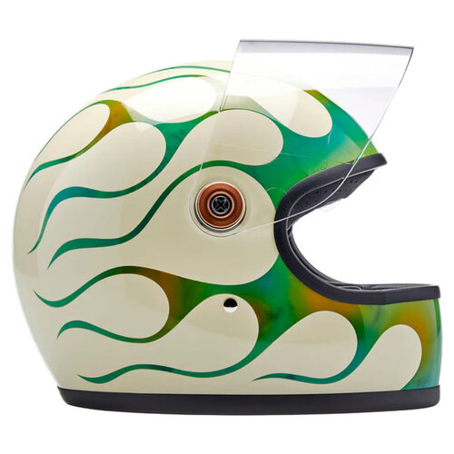Biltwell Gringo S x Born Free Collab Helmet - Slim Profile ABS Shell, CE Certified Anti-Scratch Visor