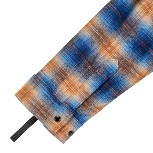 Biltwell HI Test Flannel Shirt Baja - Heavyweight Cotton with Stainless-Steel Snaps