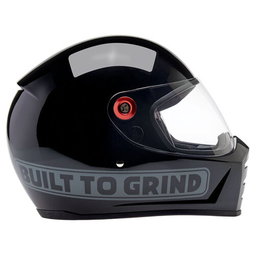 Biltwell Lane Splitter Independent Collab Helmet - ECE 06 & DOT Approved, Rugged ABS Shell, Special Edition with Indy Graphics